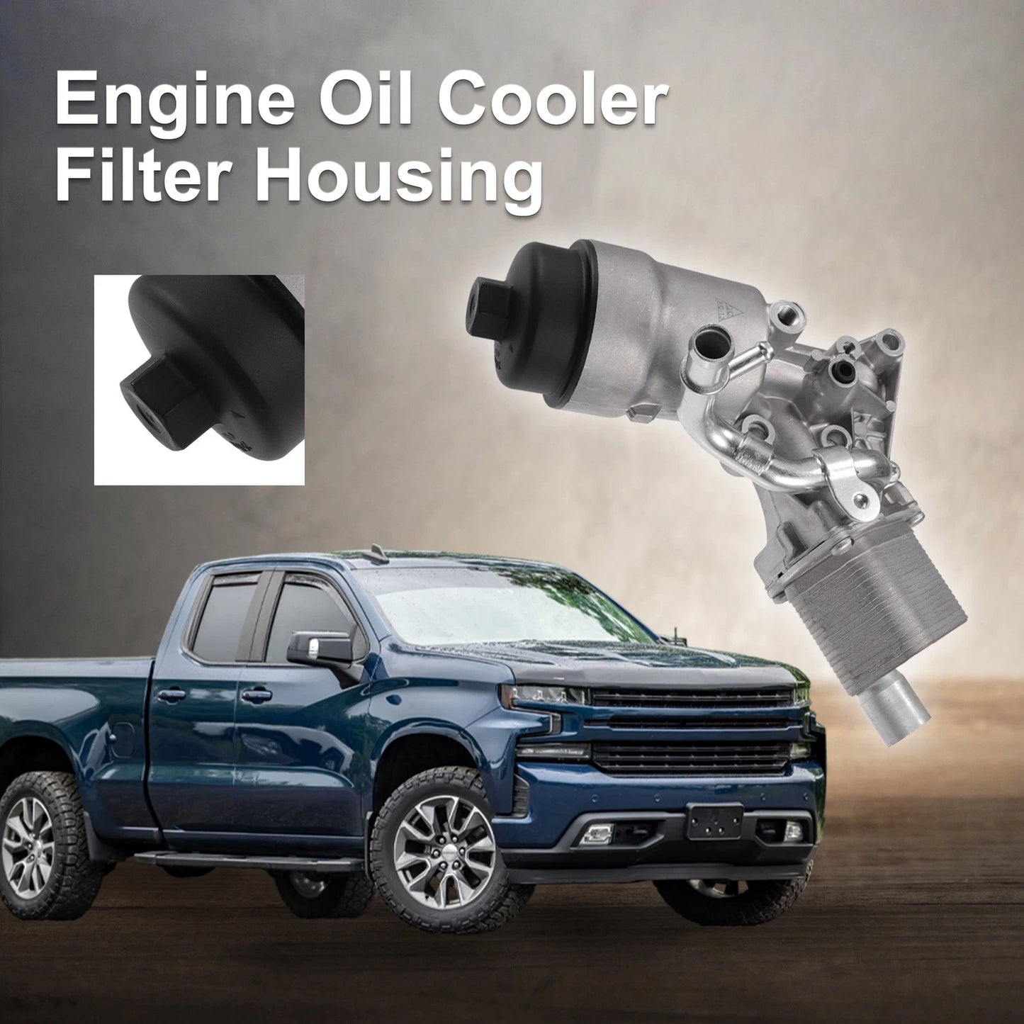 Engine Oil Cooler Filter Housing with Seals for Chevrolet Cruze (2011–2019) No. 55566784