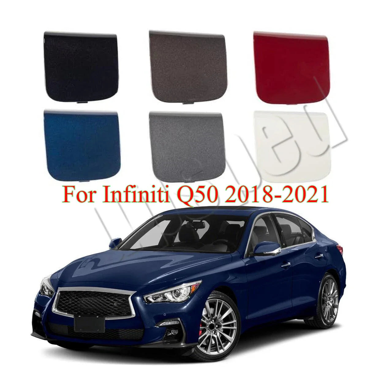Tow Hook Hole Eye Cover Cap for Infiniti Q50 (2018–2021)