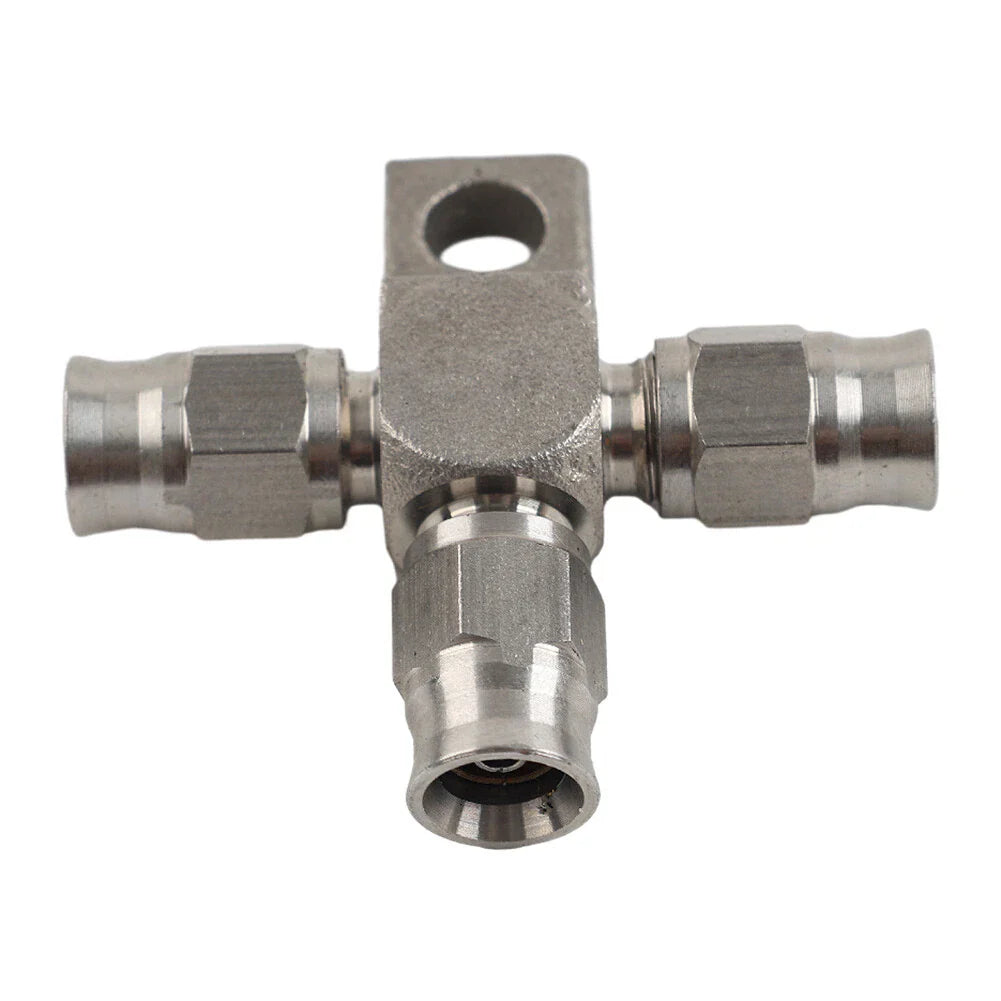 Stainless Steel Brake Hose Fittings AN3 Tee