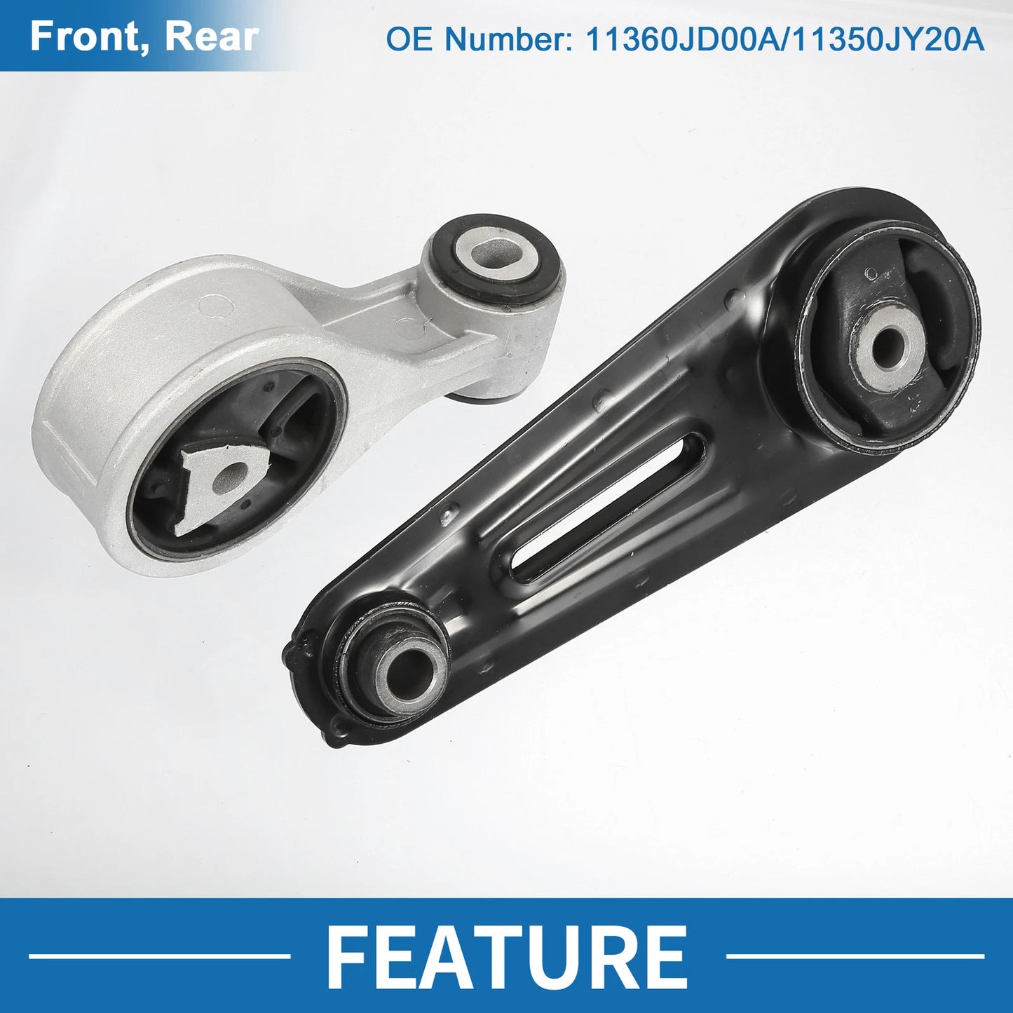 Engine Motor Mount Set for Nissan Rogue 2.5L, Sentra 2.5L (2008–2015)