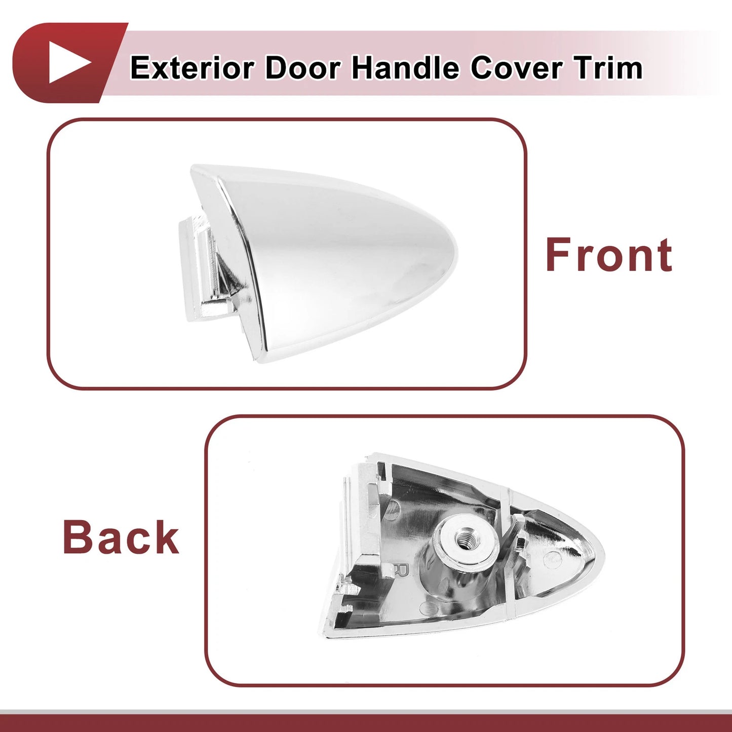 Exterior Door Handle Cover Trim No. 6922733060 for Lexus LS460 (2007–2017) Silver Tone