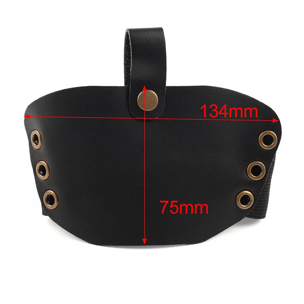 Leather Shifter Cover Boot Protector for Motorcycle - Brown