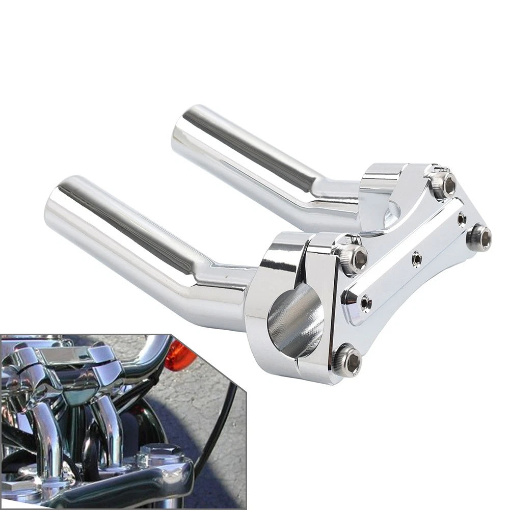 5.5" D Pullback Handlebar Riser Top Clamp for Harley Dyna Sportster XL1200 (1" Bar)