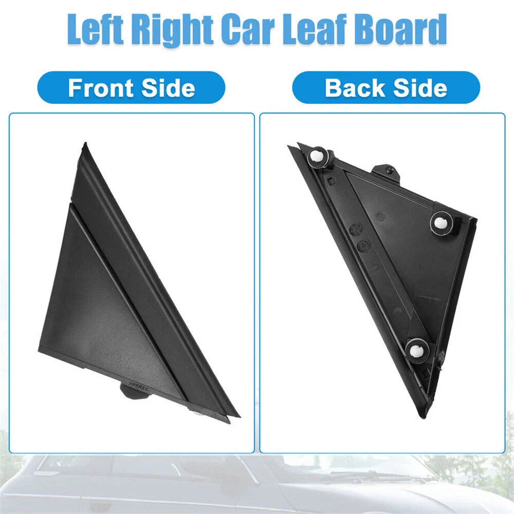 Matte Black Door Wing Mirror Covers for Fiat 500 (2012-2019)