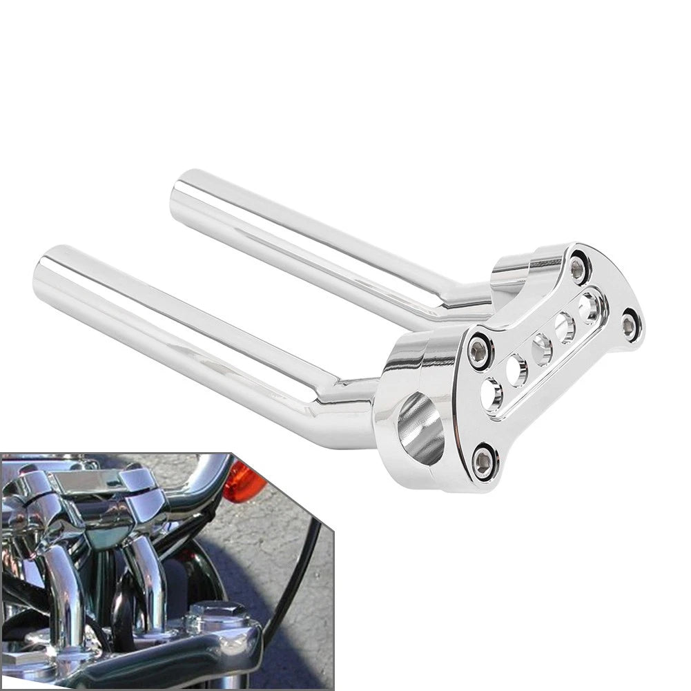 1x 6.5" Pullback Handlebar Riser Top Clamp for Harley Dyna FXD Softail XL883 1200