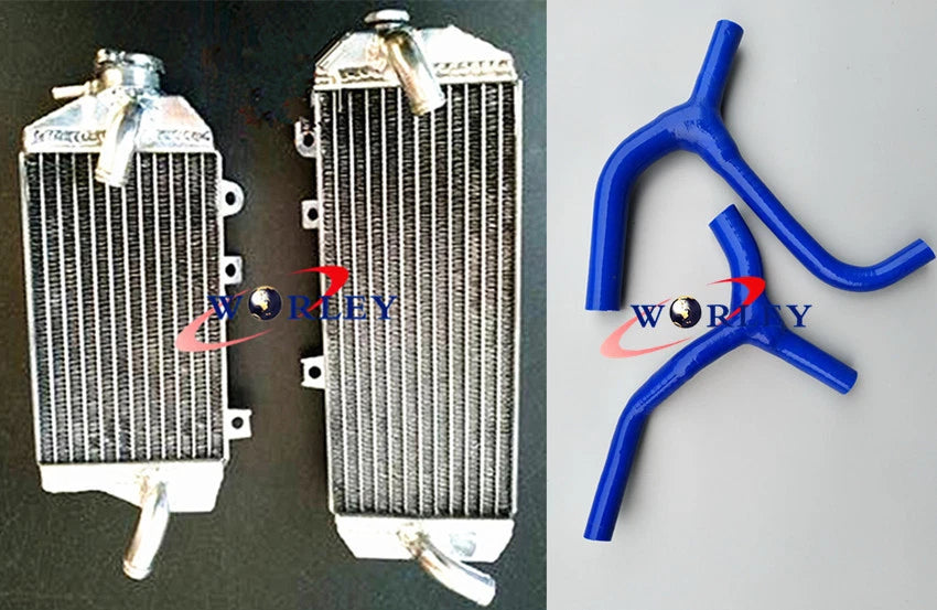 Aluminum Radiator & Silicone Hose Set for Kawasaki KXF450 KX450F (2016–2018)