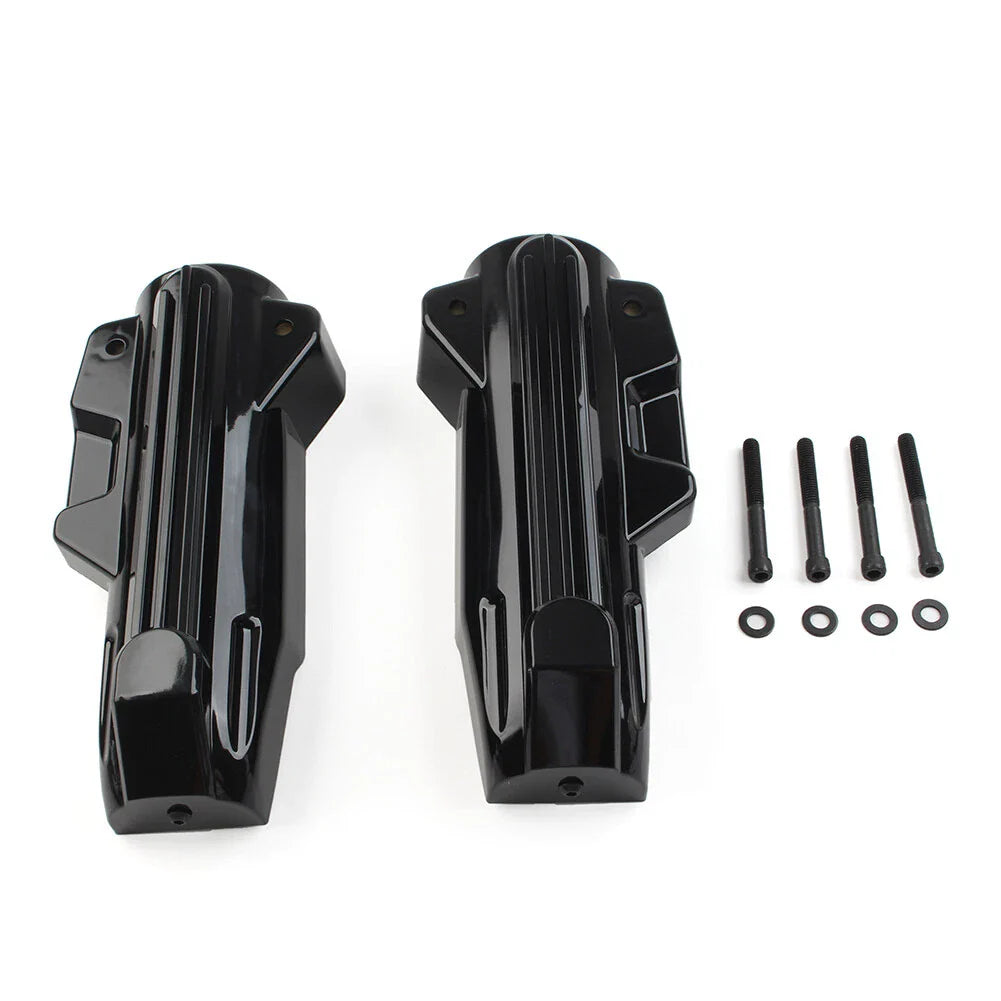 Upper Fork Slider Accents & Lower Fork Covers for Harley Electra Street Road (14-22)