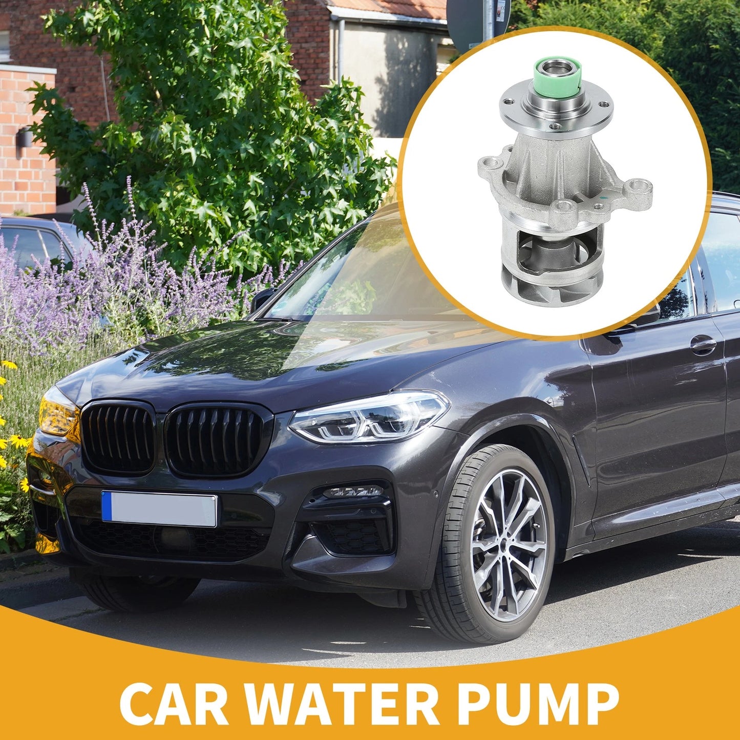 Water Pump for BMW 318i (1991–1999) No. 11511734595 with Rubber Ring