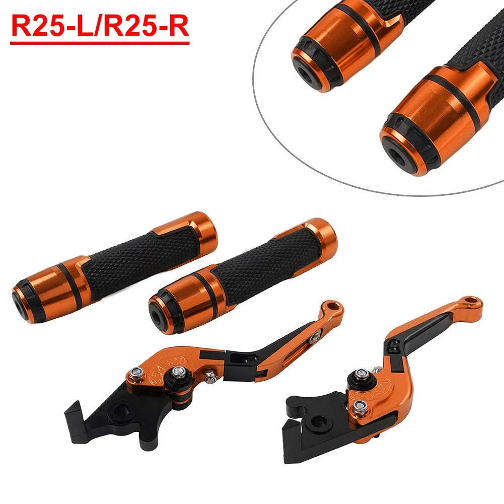Adjustable Brake Clutch Lever Grip Set for Yamaha YZF R3 MT-03 (2015–2023)