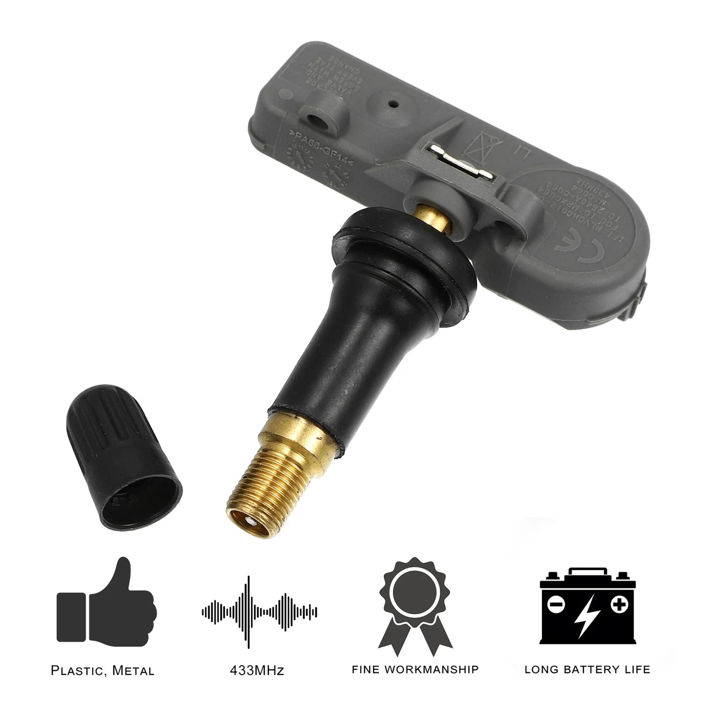 4 x Tire Pressure Monitoring System Sensors 433MHz for Chrysler (2011-2019)