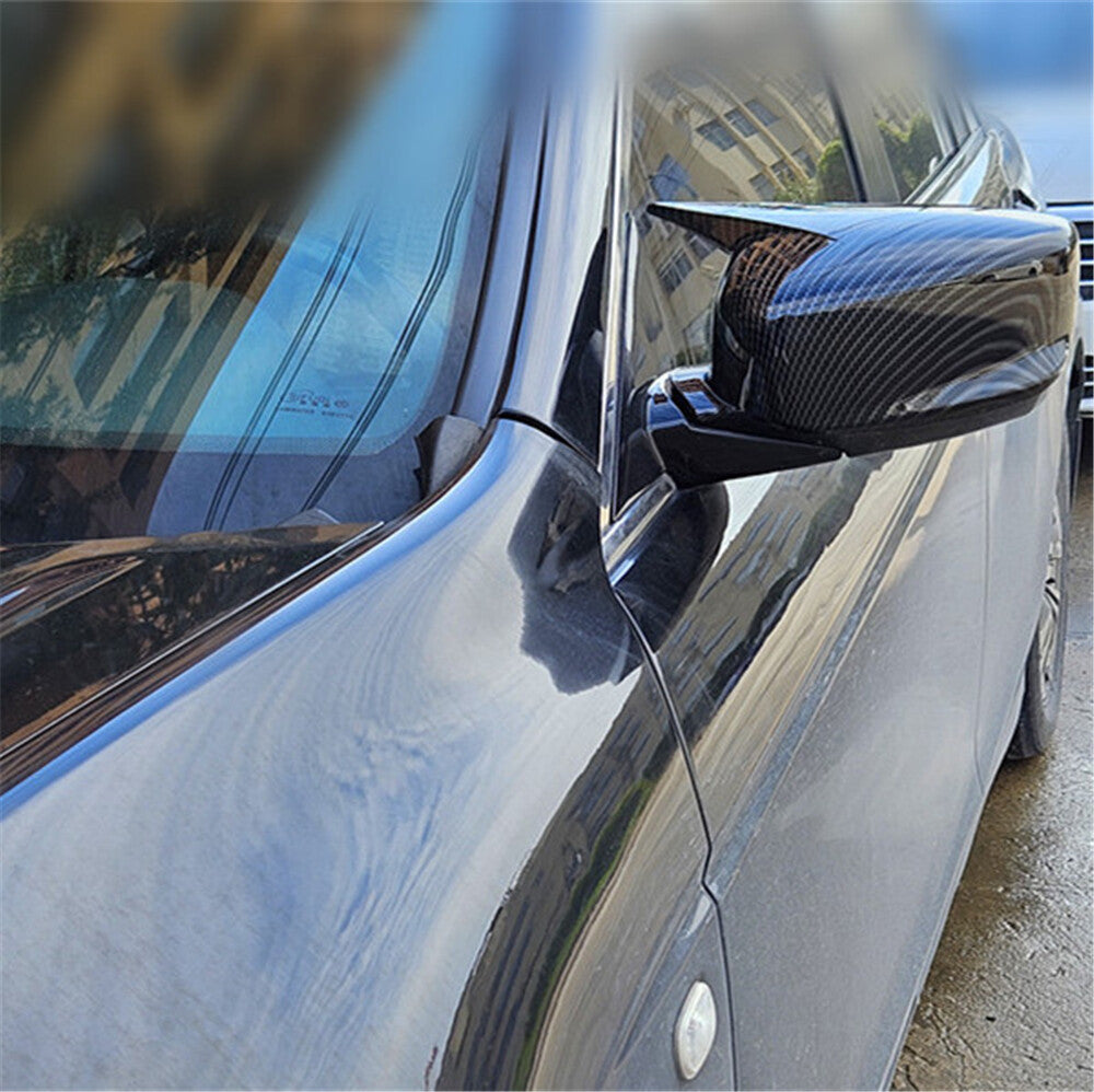 2X Carbon Fiber Look Rear View Side Mirror Cover Trim for Honda Accord (2008–2013)