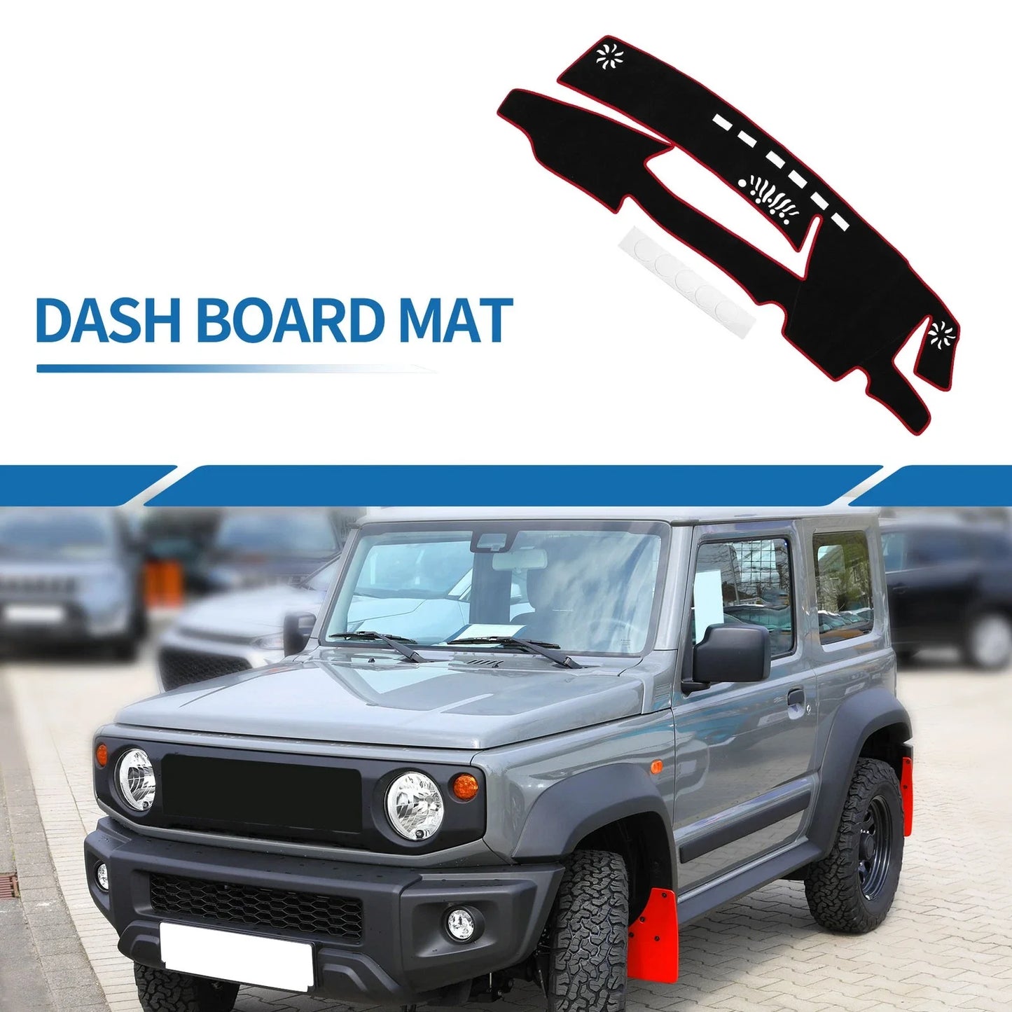 Dashboard Cover Mat for Lexus ES 300h 2021-2023 Sun Protector Pad Black Red