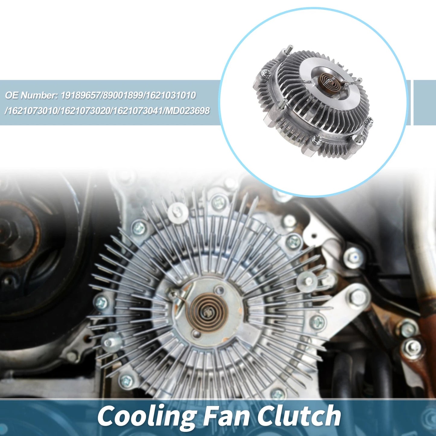 Engine Cooling Fan Clutch for Dodge Ram 50 L4 2.0L (1983–1989) No.19189657