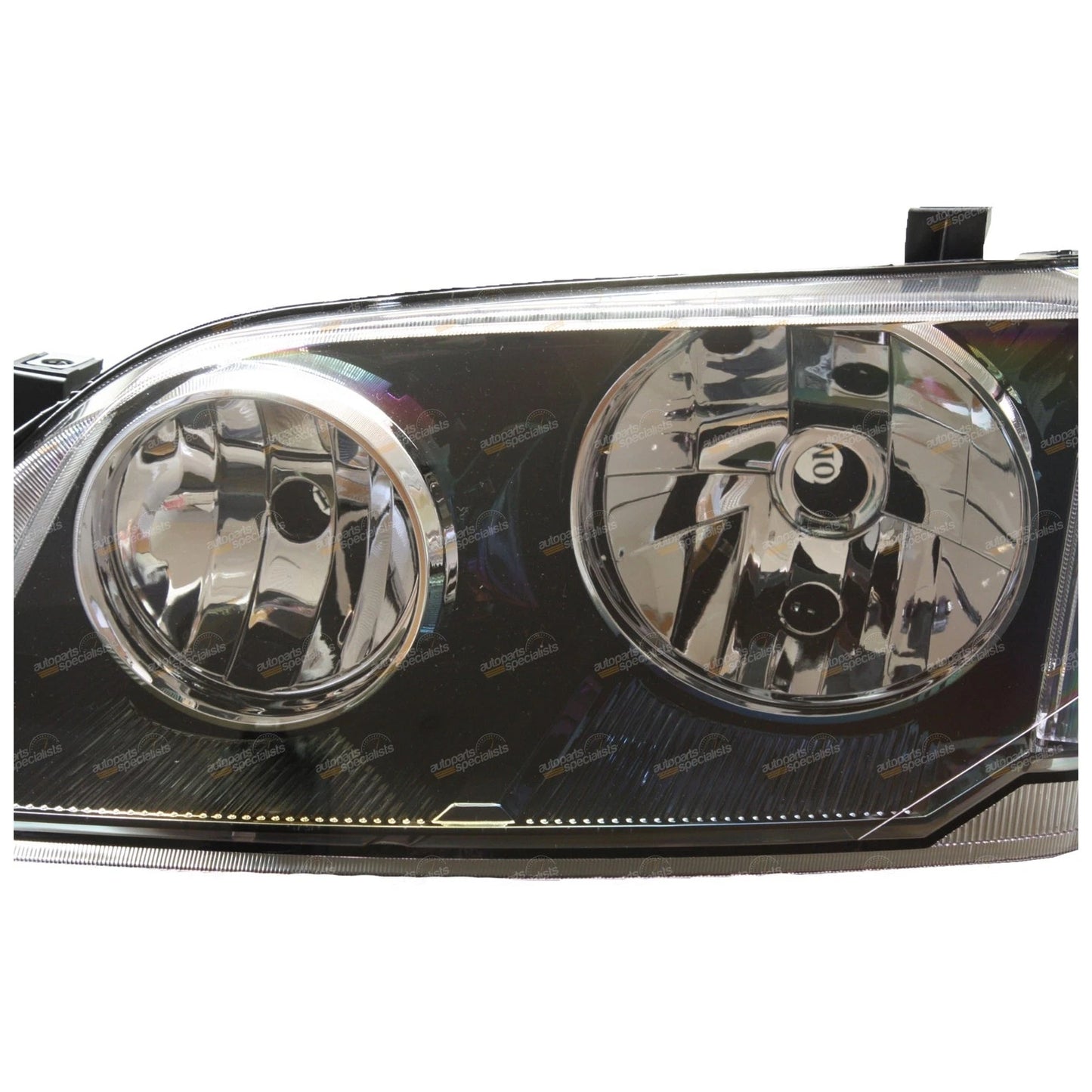 Set of 2 Black Headlights for Ford Territory (2004–2009)