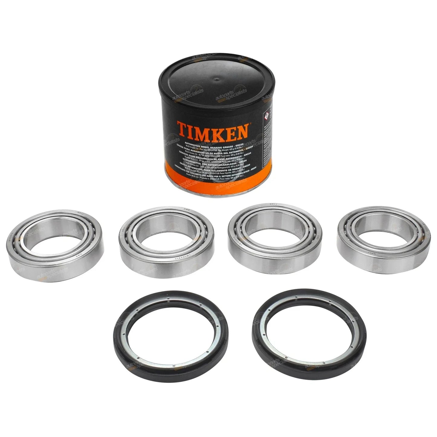 Front Wheel Bearing Kit + Grease for Mitsubishi Triton 4x4 (1986-2006)
