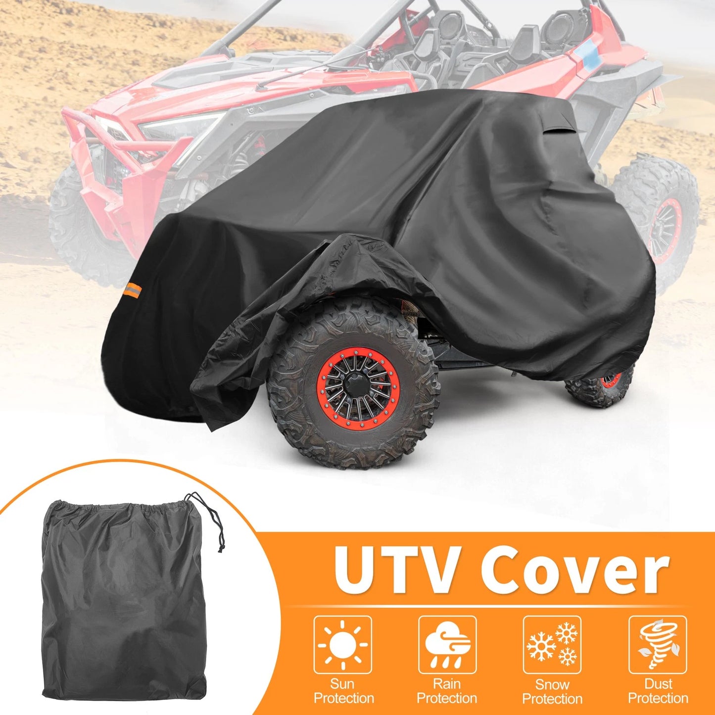 Waterproof UTV Cover for Kawasaki Teryx S LE (2014–2023) Black