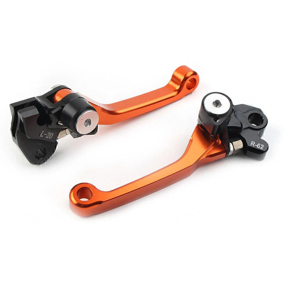 Orange CNC Aluminum Brake Clutch Levers for RMZ450 (2005-2022)