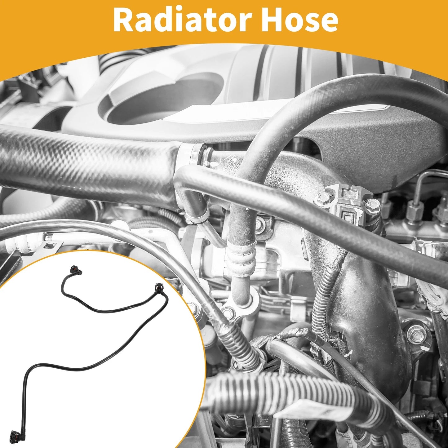 Radiator Hose for Mercedes Benz A Class W176 (2013–2018) No.A2465010325