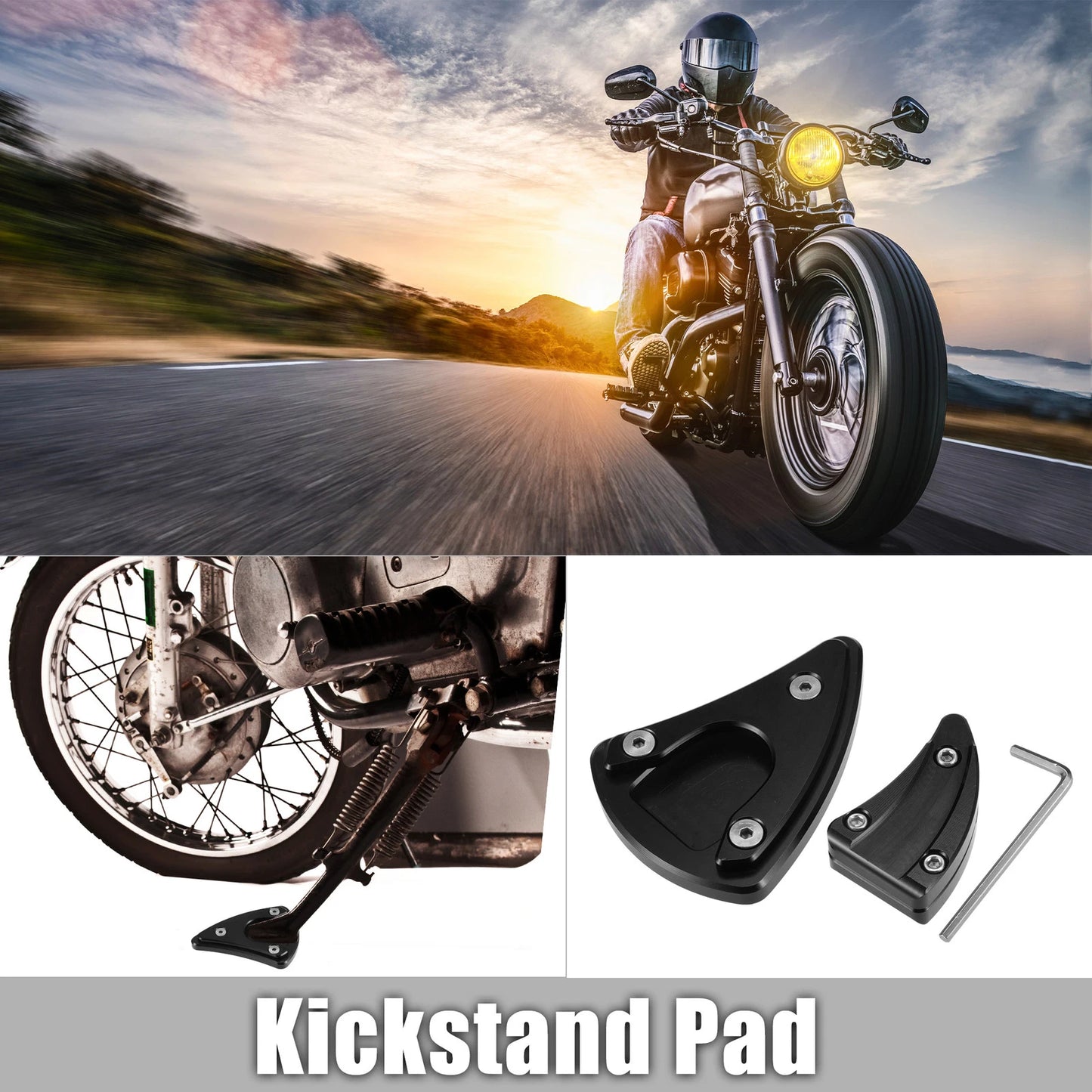Set of 1 Motorcycle Foot Support Pads for Vespa GTS300, GTV300 (2006–2023)