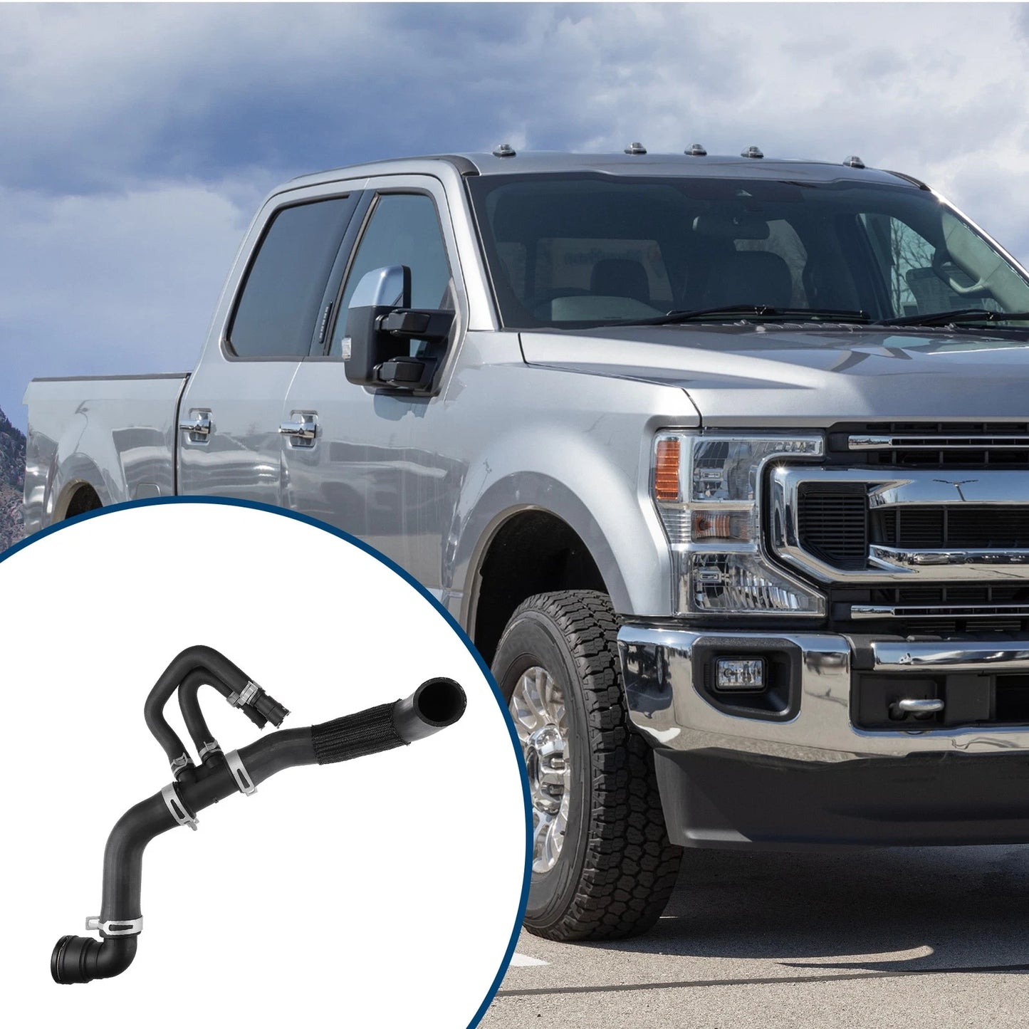 Radiator Coolant Hose for Ford F-150 6.2L V8 (2011–2014) Rubber Black