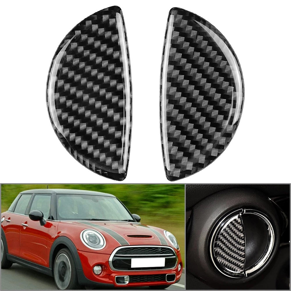 Carbon Fiber Door Handle Cover Trim for BMW Mini Cooper R55 R56 R60 F55 (2003–2018)