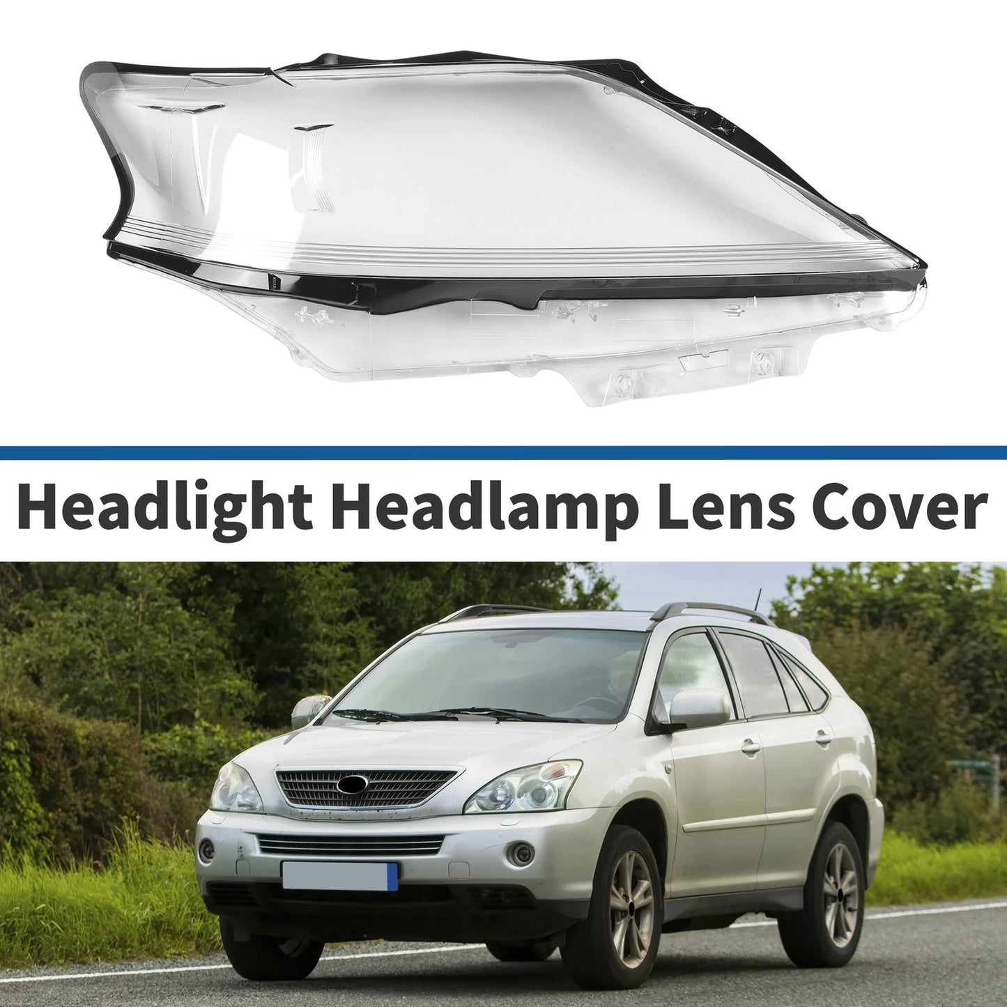 1 Pcs Headlight Lens Cover for Lexus RX350/RX450/RX270 (2012–2015)