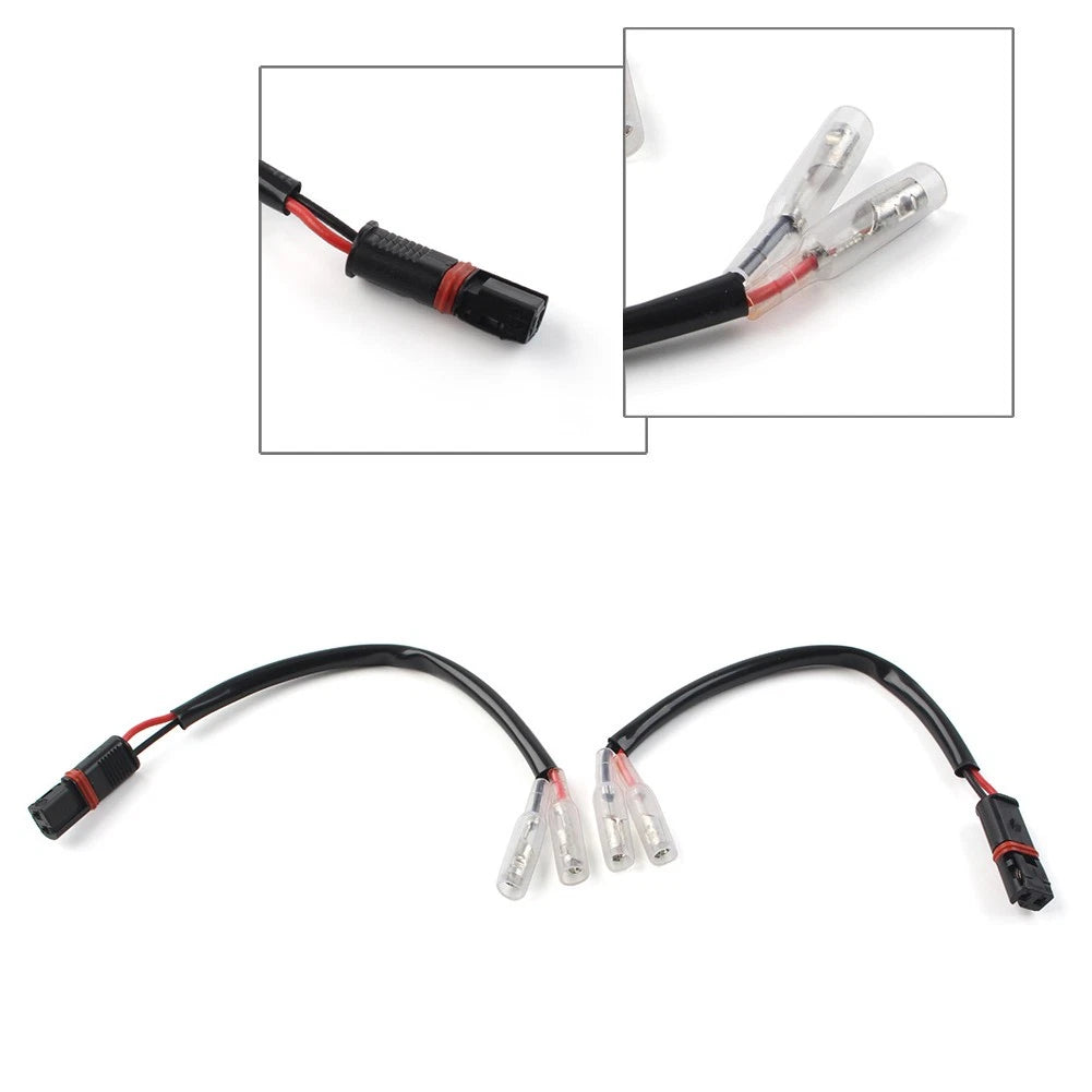 Turn Signal Wire Adapter Plug Connector for BMW S1000RR R850GS R1200GS (12V) Pair