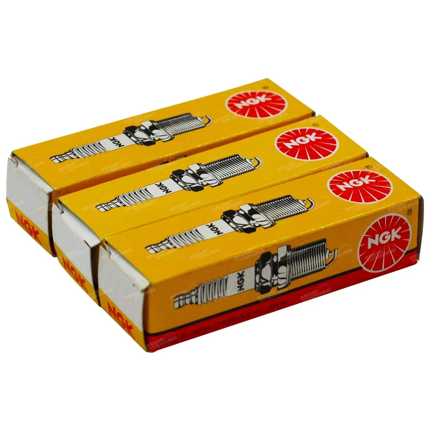 3 x NGK Spark Plugs for Suzuki Mighty Boy 0.5L F5A (1985-1988)