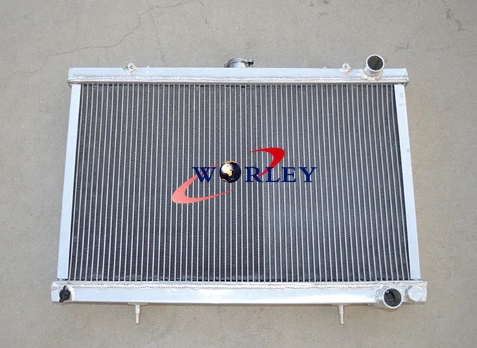 52mm Aluminum Radiator & Fan Shroud for Nissan Skyline R32 GTST (1989-1994)