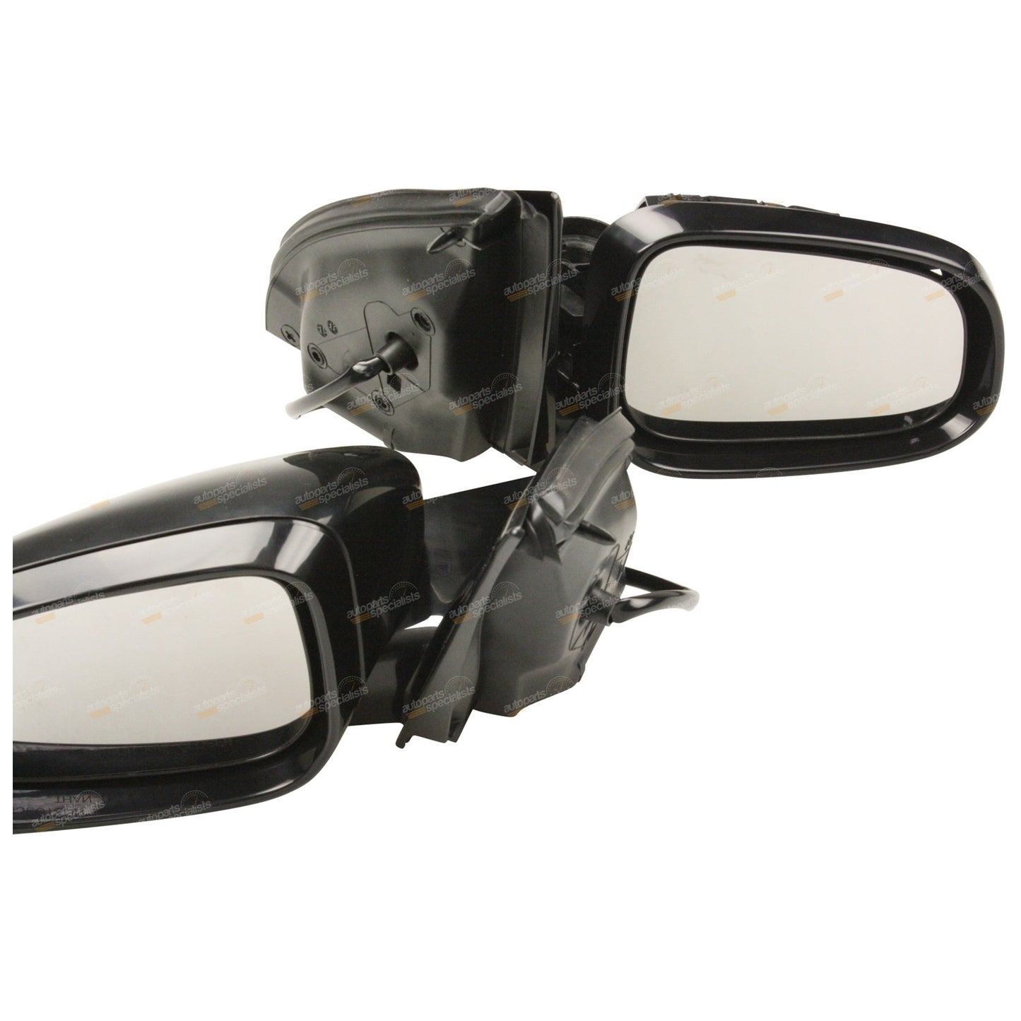 Set of 2 Black Electric Door Mirrors for Ford Falcon FG FGX (2008–2014)