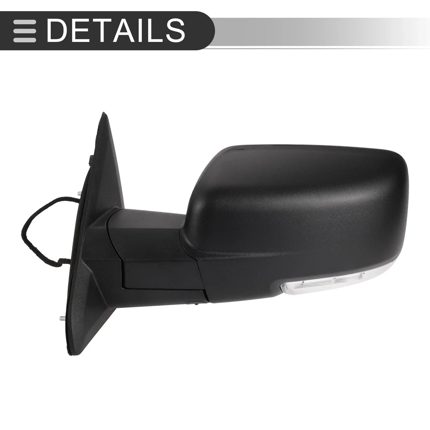 Tow Mirrors for Dodge Ram 1500 2009-2018 with Temperature Sensor - 1 Pair