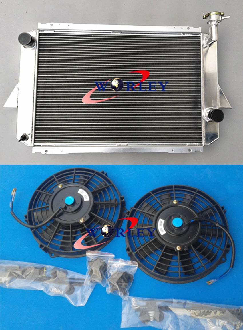 52mm Aluminum Radiator with Fan for Nissan Patrol MQ P40 (1980–1987)