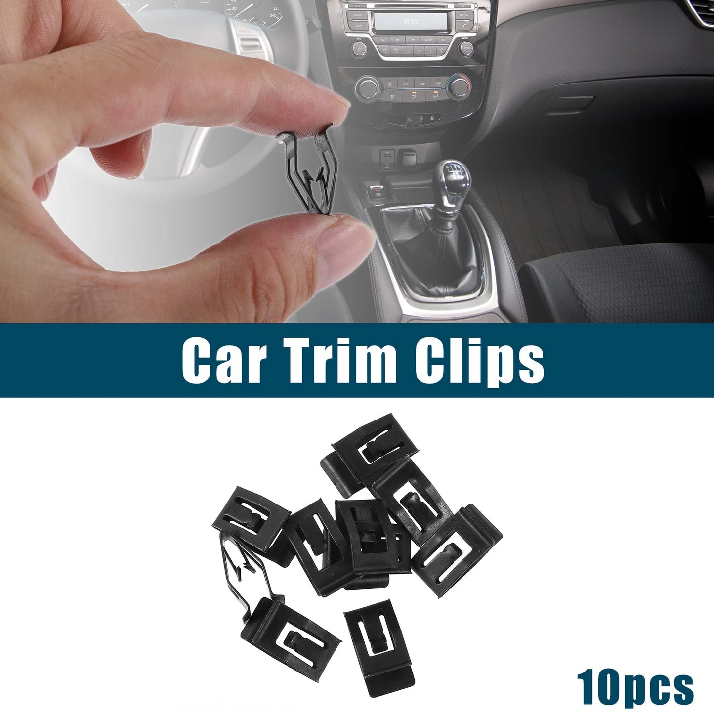Set of 10 Interior Retainer Fitting Fastener Clips for Ford Mazda