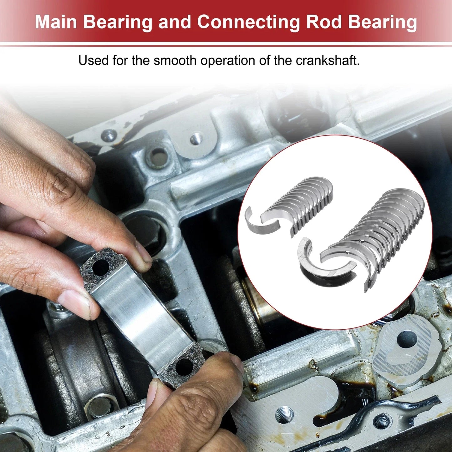 Main Bearing & Connecting Rod Bearing Kit for BMW 125i (2006-2013)