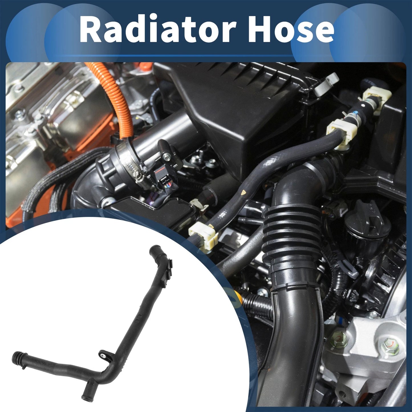 Radiator Hose for Audi TT 8J3 (2008–2014) No. 03L121065AJ Plastic Black