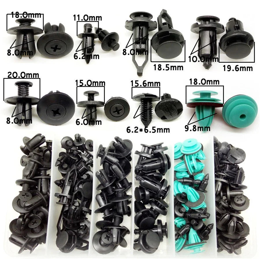 Mixed Size Fastener Clips for Door Interior Panel Bumper Fender - AU