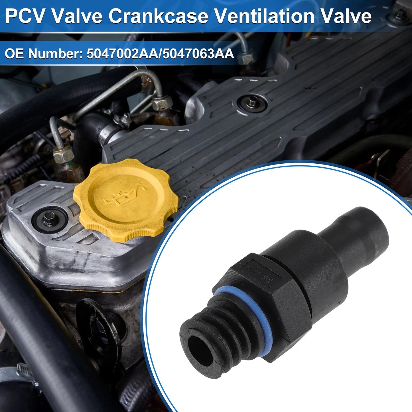 PCV Valve for Chrysler 200 (2011–2017) 5047002AA/5047063AA