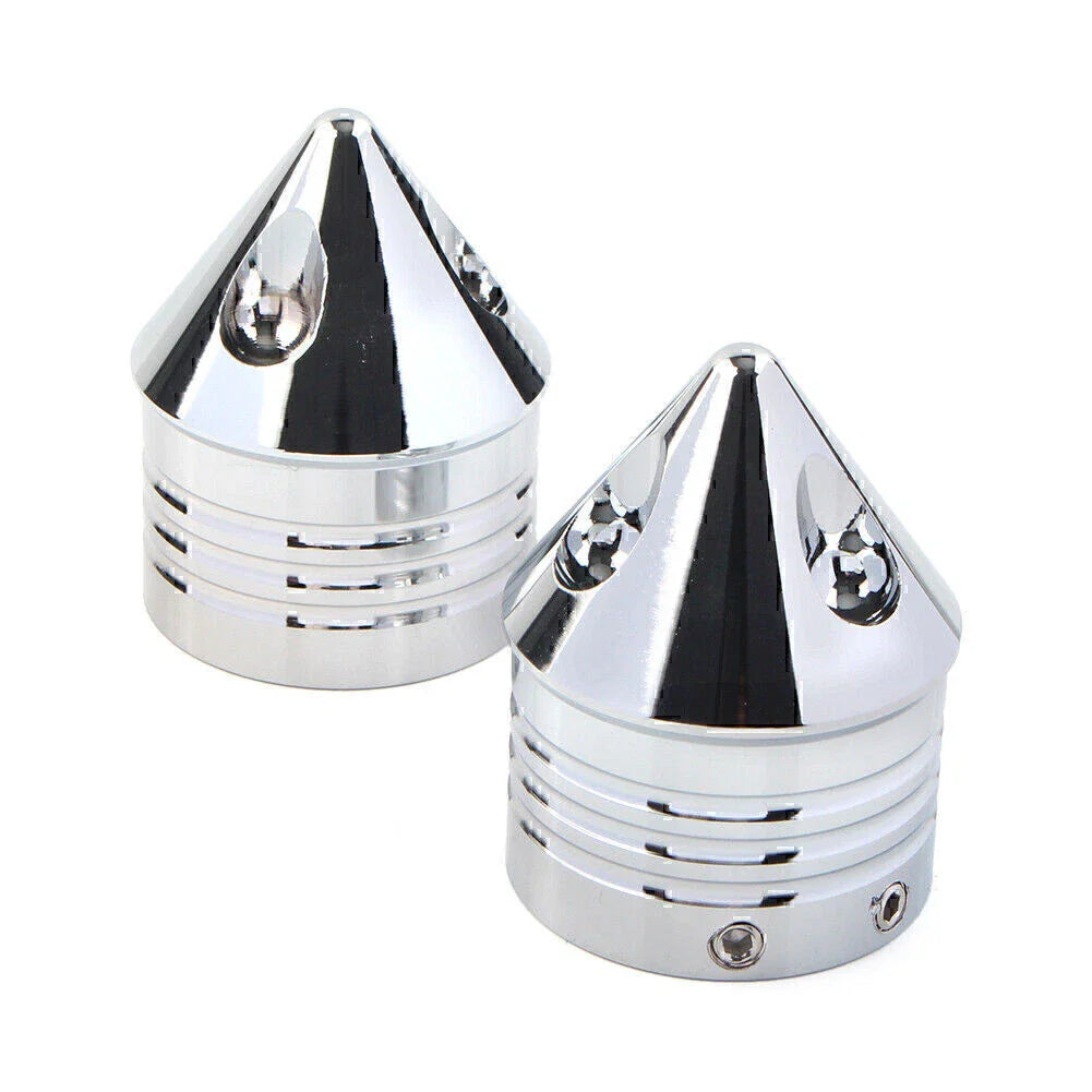 CNC Thick Cut Front Axle Cap Nut Cover for Harley Electra Glide Sportster
