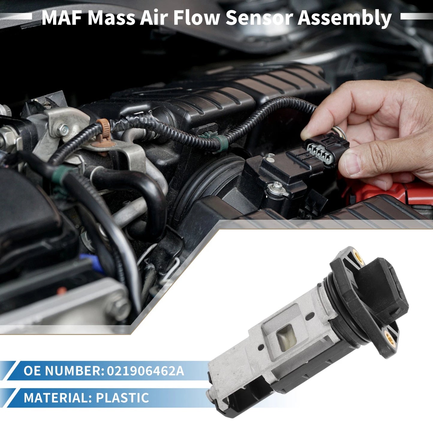 MAF Mass Air Flow Sensor No.021906462A for Volkswagen EuroVan V6 (1997–2000)