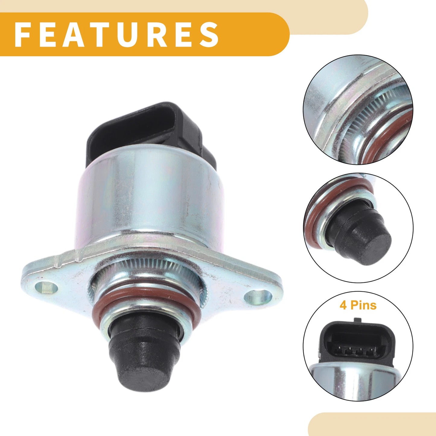 Idle Air Control Valve for Chevrolet Cavalier (1995) No. 17113167