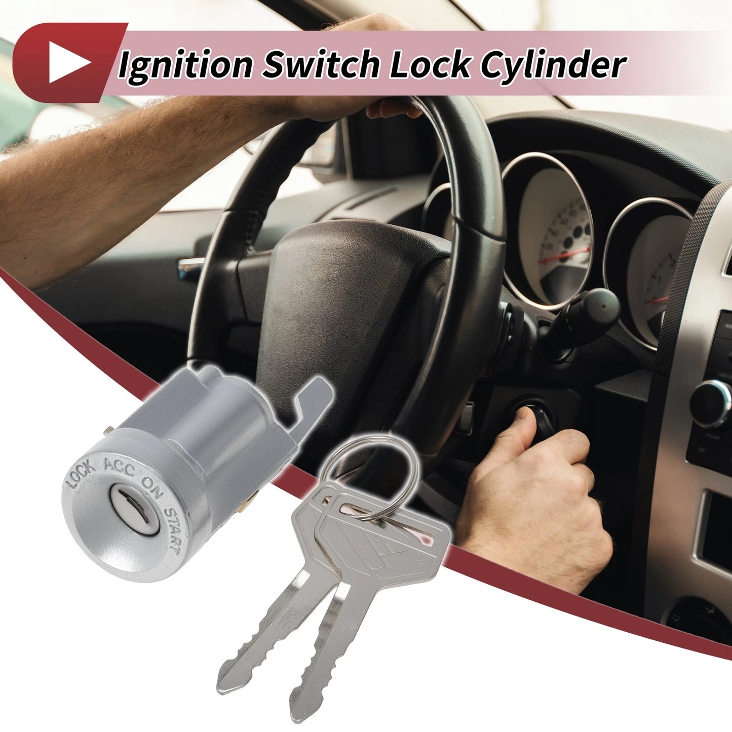 Set of 1 Ignition Lock Cylinder No.6905712010/US130L for Toyota Celica (1975–1981)