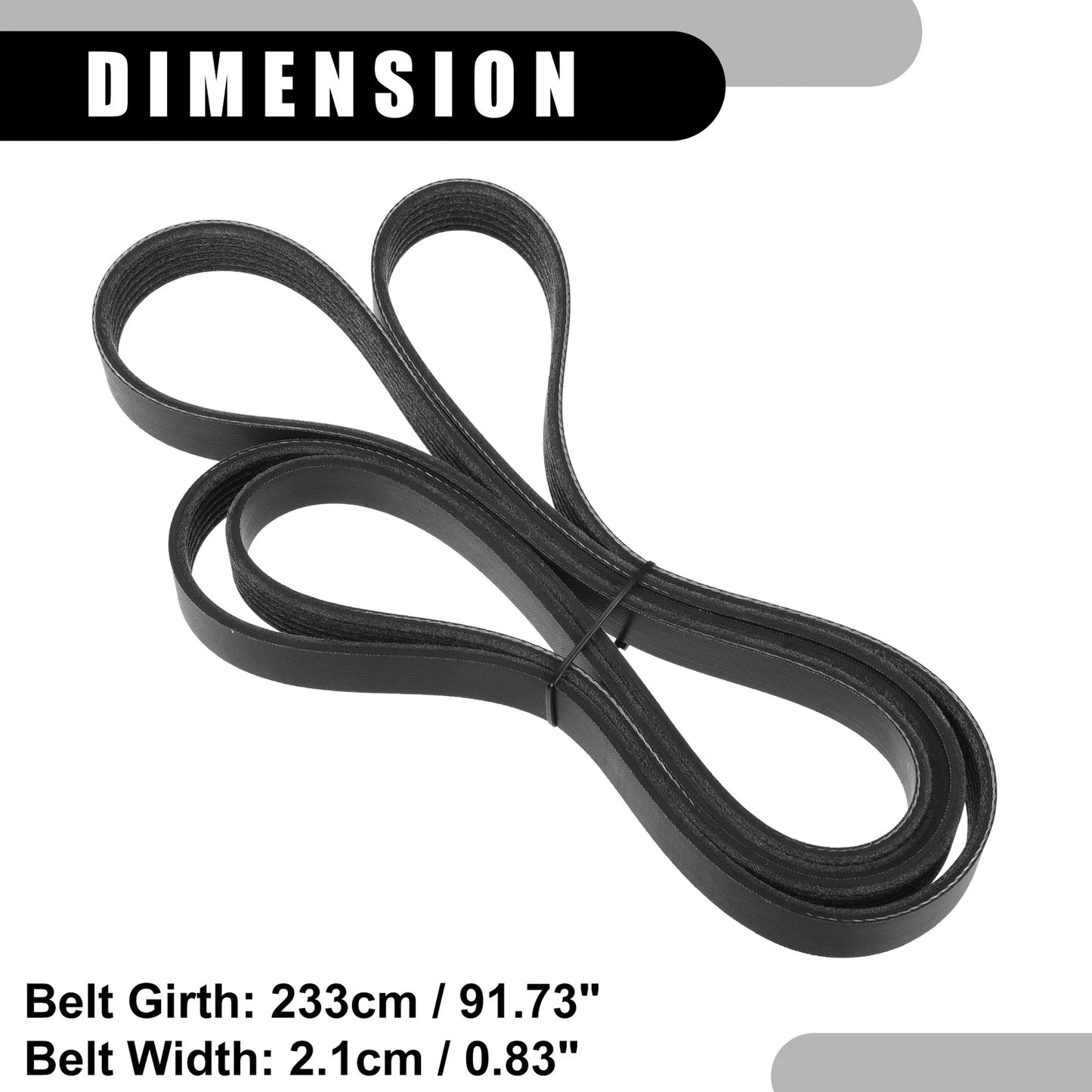 V-Ribbed Serpentine Belt No. 06E903137T for Audi S5 3.0L (2012–2017)