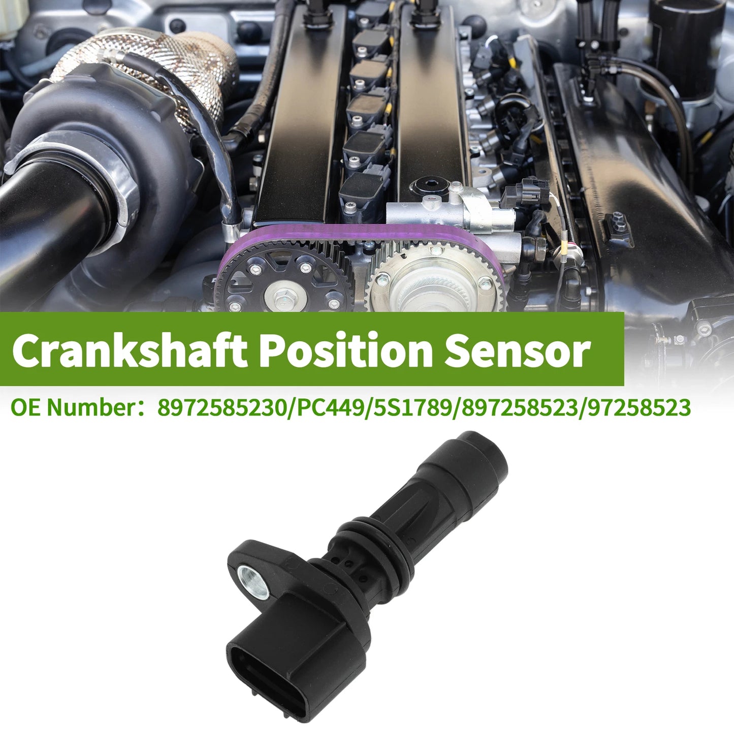 Crankshaft Position Sensor for Isuzu Axiom 3.5L (2002–2004) No. 8972585230