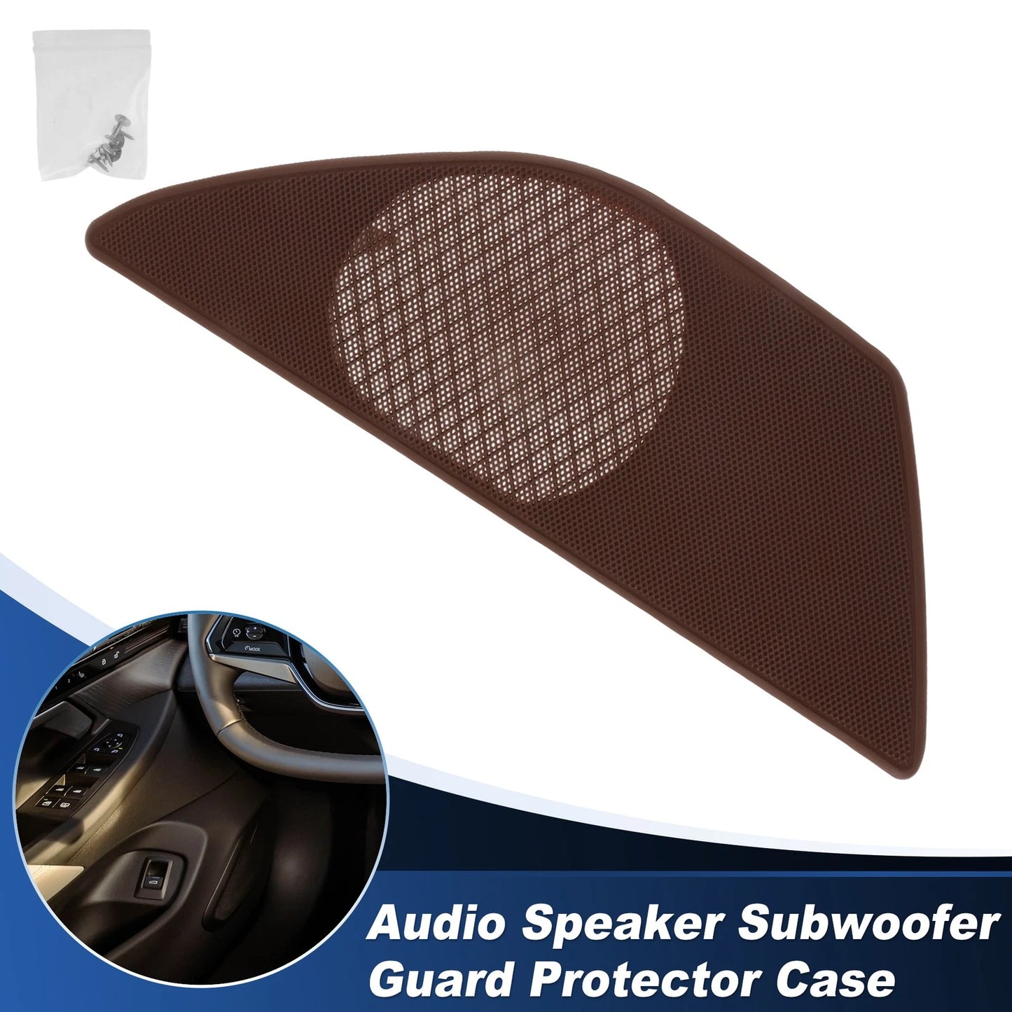 Speaker Grills Cover for BMW 5 Series (2010–2017) Left Door Plastic Wine Red