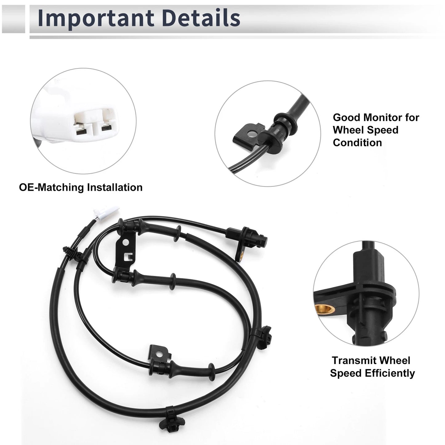 ABS Wheel Speed Sensor No. 598102V000 for Hyundai Veloster (2011–2014)