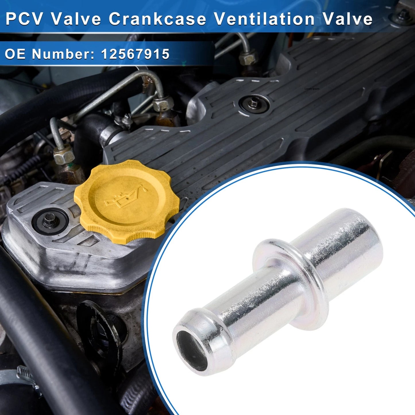 PCV Valve Exhaust Control for Chevrolet Silverado (2014–2019) 12567915