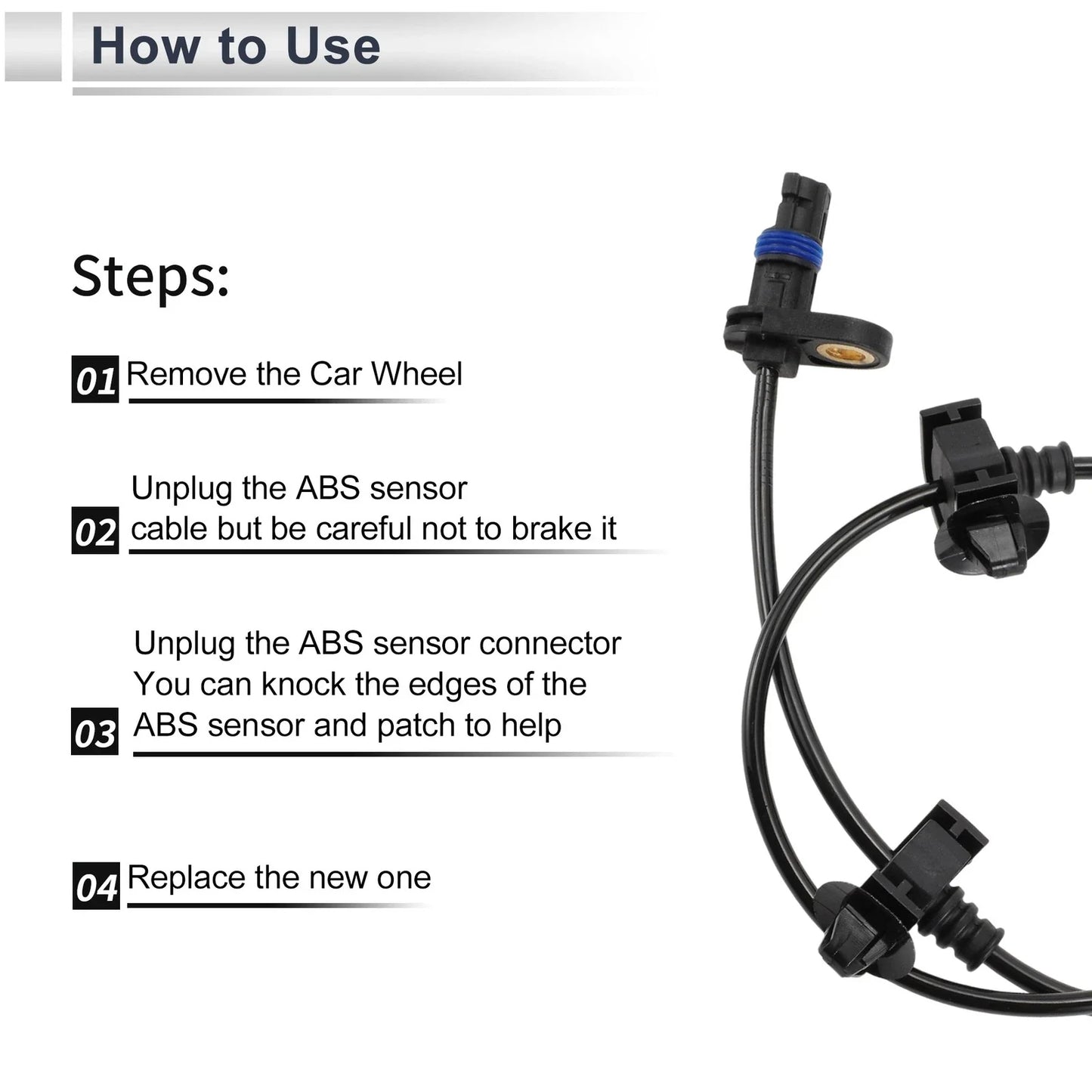 ABS Wheel Speed Sensor for Honda Civic EX LX Rear Left (2006-2011)