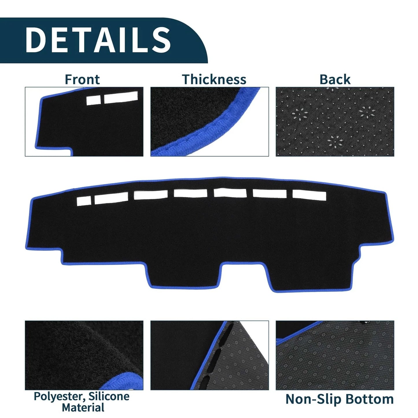 Dashboard Cover Mat for Honda N-VAN JJ1 JJ2 Sun Protector Pad (2018-2023)