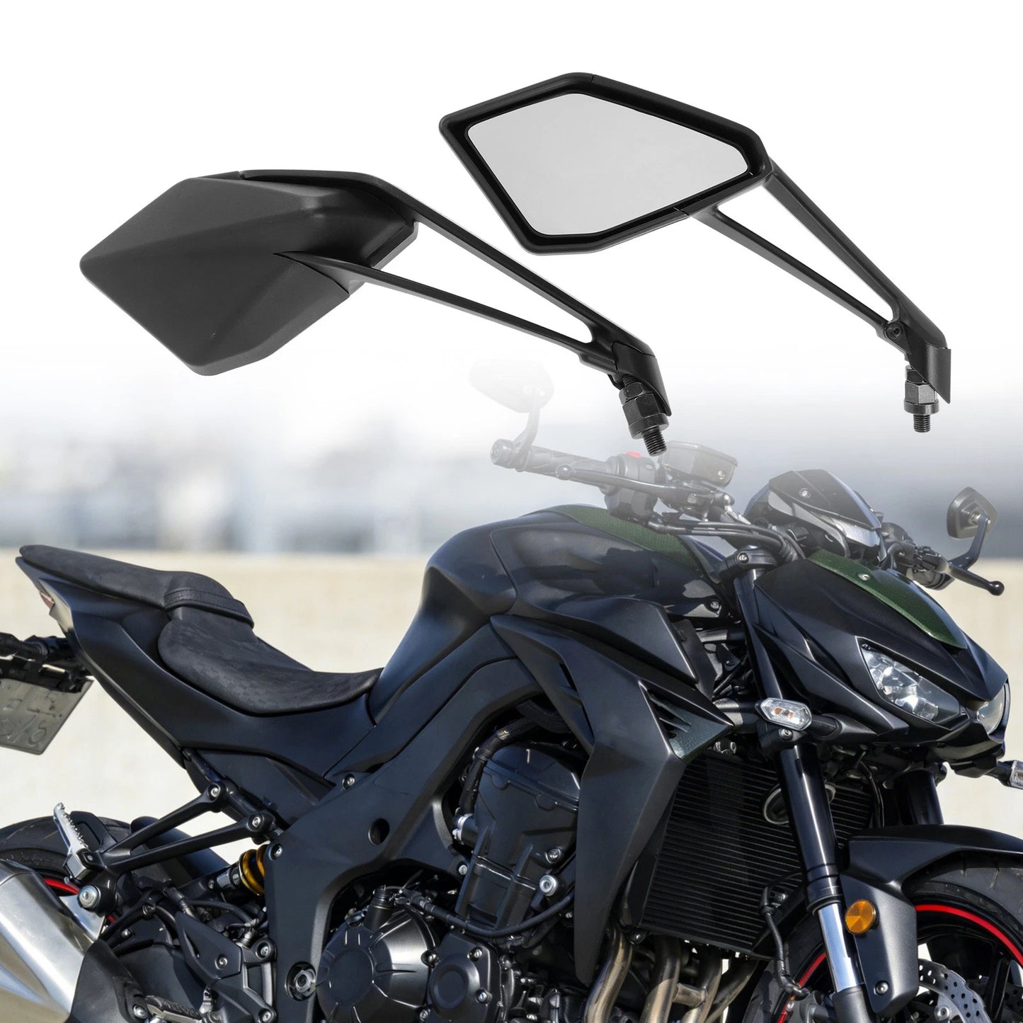 Set of 2 Rear View Mirrors for Kawasaki Z1000 (2014–2021)
