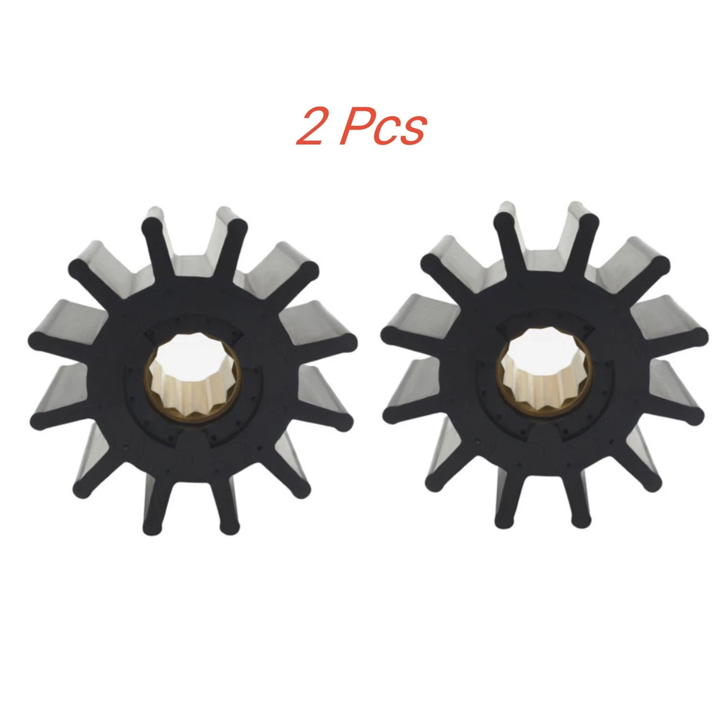 2 x Neoprene Water Pump Impeller for Jabsco Johnson